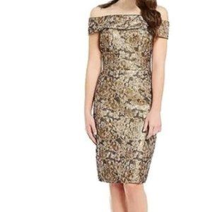 BEAUTIFUL GOLD OFF SHOULDER DRESS